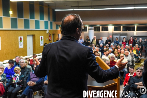 Déplacement de François Hollande en Corrèze.