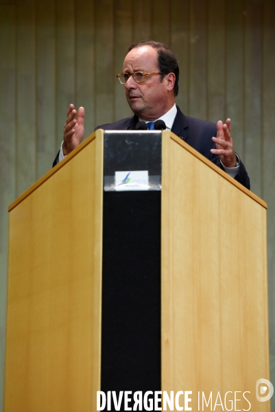 Déplacement de François Hollande en Corrèze.