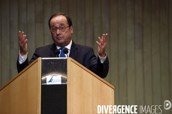 Déplacement de François Hollande en Corrèze.