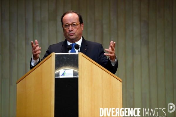 Déplacement de François Hollande en Corrèze.