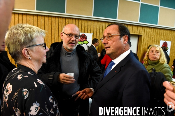 Déplacement de François Hollande en Corrèze.