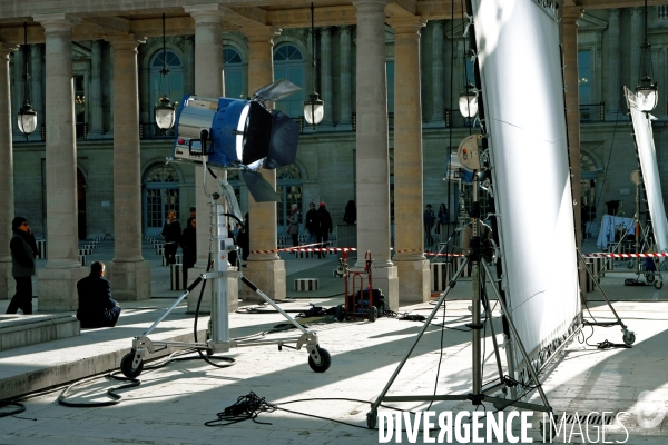 Tournage d une serie americaine au Palais royal