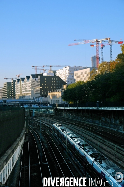 Un train de banlieue vers la gare saint Lazare