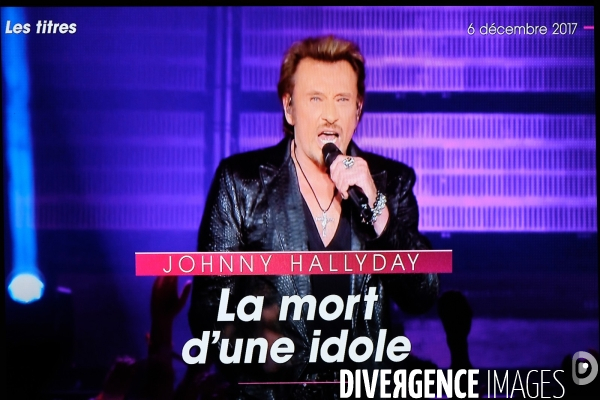 Mort de Johnny.Capture ecran tv