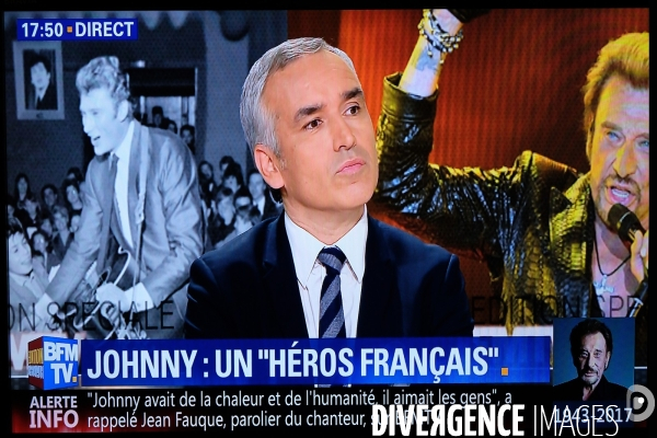 Mort de Johnny.Capture ecran tv