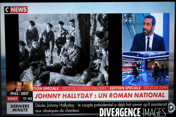 Mort de Johnny.Capture ecran tv