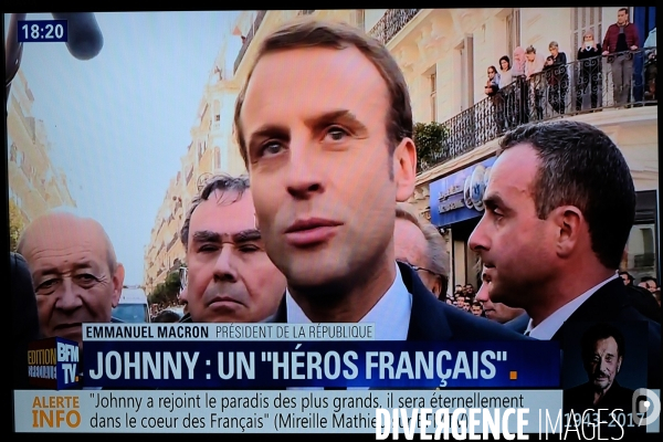 Mort de Johnny.Capture ecran tv