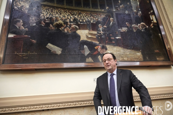 François Hollande au colloque Pierre Mauroy à l Assemblée Nationale