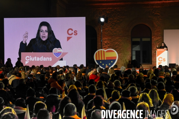 Catalogne. Meeting de Ciudadanos pour les élections provinciales.