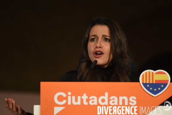 Catalogne. Meeting de Ciudadanos pour les élections provinciales.