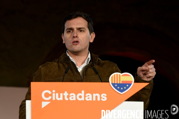 Catalogne. Meeting de Ciudadanos pour les élections provinciales.