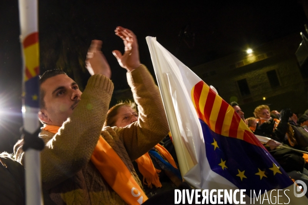 Catalogne. Meeting de Ciudadanos pour les élections provinciales.