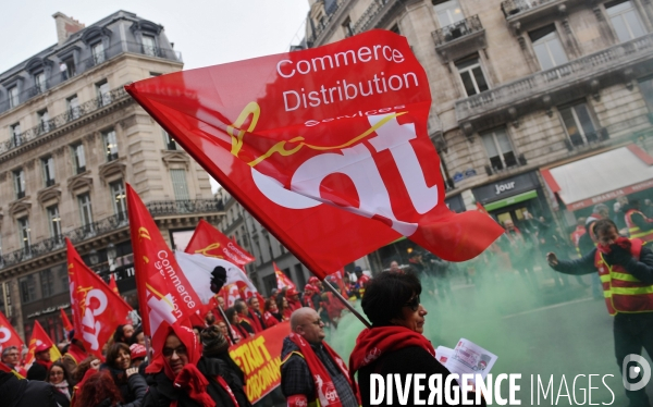 Manifestation nationale commerces et services / retrait des ordonnances Macron