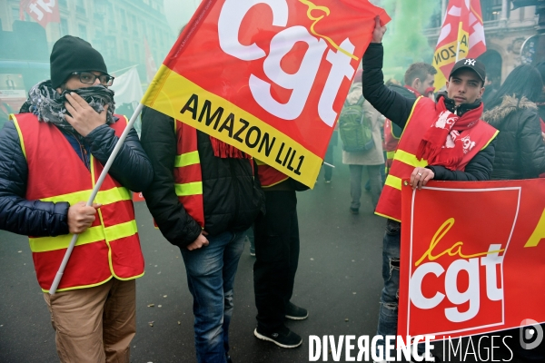 Manifestation nationale commerces et services / retrait des ordonnances Macron