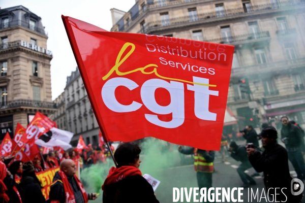 Manifestation nationale commerces et services / retrait des ordonnances Macron