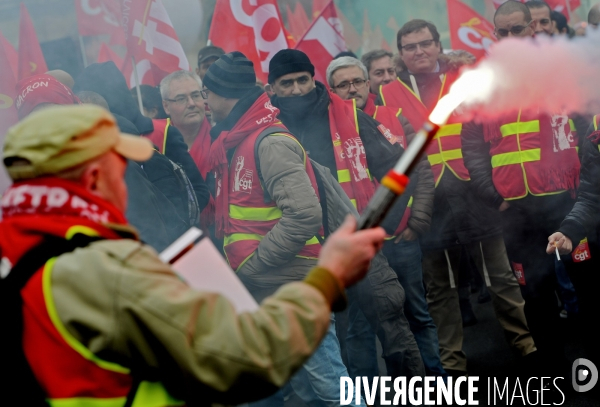 Manifestation nationale commerces et services / retrait des ordonnances Macron