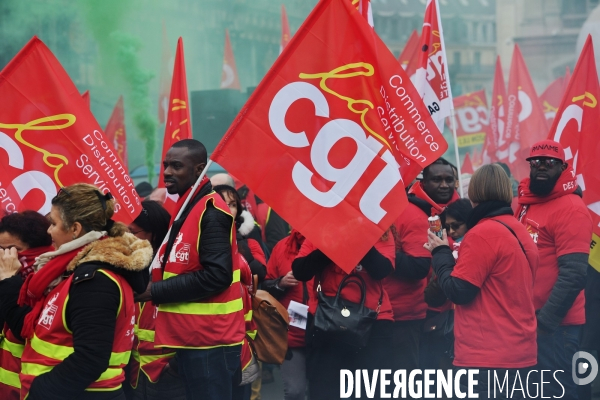 Manifestation nationale commerces et services / retrait des ordonnances Macron