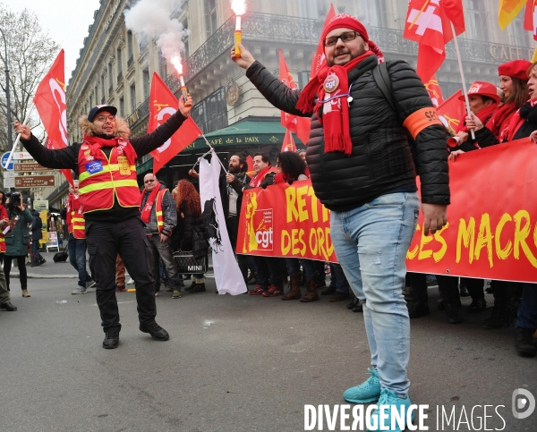 Manifestation nationale commerces et services / retrait des ordonnances Macron