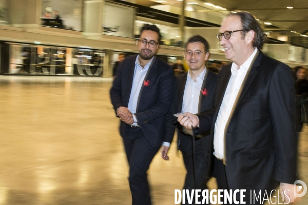 Gérald DARMANIN visite la Station F fondée par Xavier NIEL le PDG d Iliad.