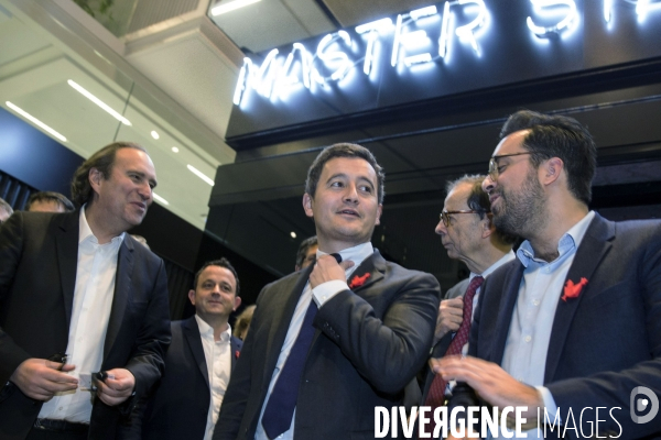 Gérald DARMANIN visite la Station F fondée par Xavier NIEL le PDG d Iliad.