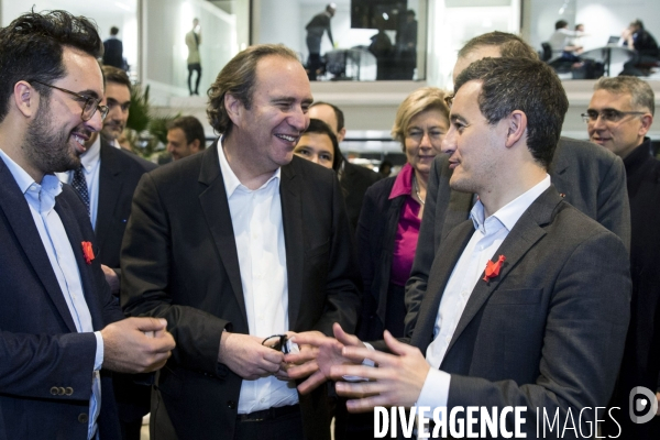 Gérald DARMANIN visite la Station F fondée par Xavier NIEL le PDG d Iliad.