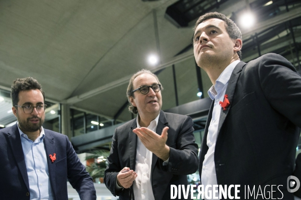 Gérald DARMANIN visite la Station F fondée par Xavier NIEL le PDG d Iliad.