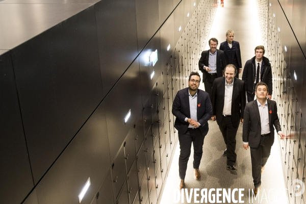 Gérald DARMANIN visite la Station F fondée par Xavier NIEL le PDG d Iliad.