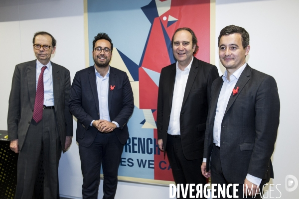 Gérald DARMANIN visite la Station F fondée par Xavier NIEL le PDG d Iliad.