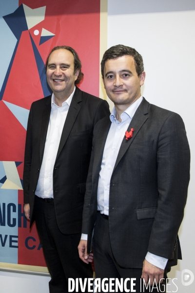 Gérald DARMANIN visite la Station F fondée par Xavier NIEL le PDG d Iliad.