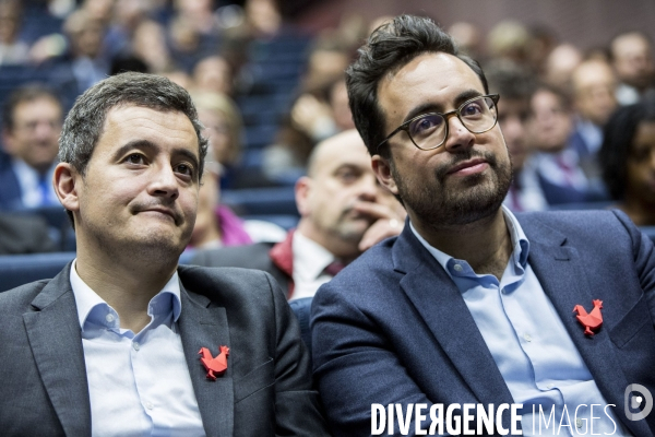 Gérald DARMANIN visite la Station F fondée par Xavier NIEL le PDG d Iliad.