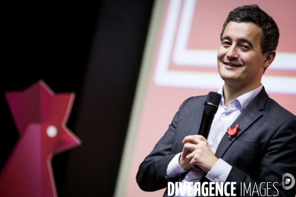 Gérald DARMANIN visite la Station F fondée par Xavier NIEL le PDG d Iliad.