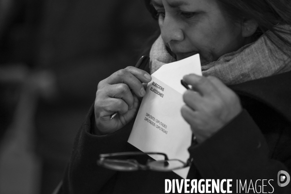 Catalogne. Election des députés au parlement.