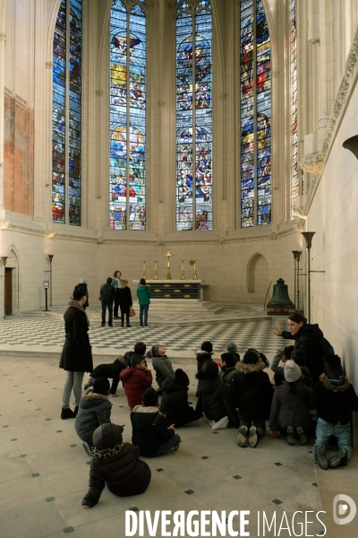 Apres 15 ans de travaux, la Sainte - Chapelle de Vincennes est restauree