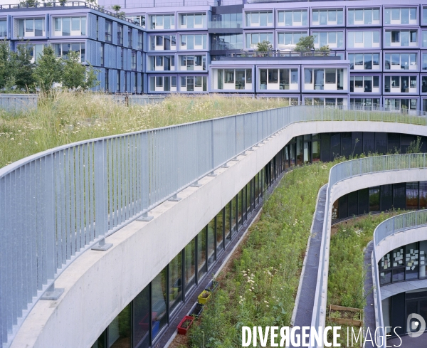 Réalisation architecturale innovante d un groupe scolaire à Boulogne-Billancourt