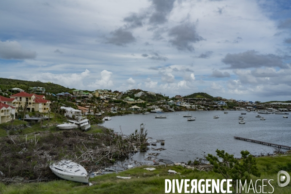 Dégats après le passage de l ouragan Irma à St-Martin