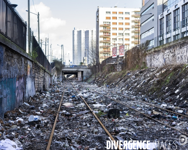 Petite ceinture, Porte de la Chapelle, après l évacuation du bidonville roumain