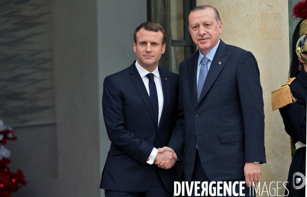 Emmanuel Macron reçoit Recep Tayyip Erdogan