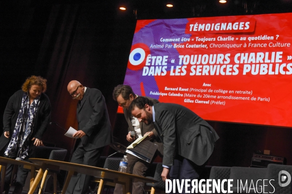 Toujours Charlie. Débat aux Folies bergère