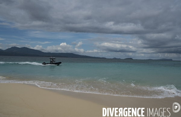 Bateau du Parc naturel marin de Mayotte