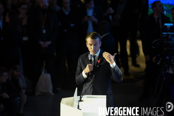 Emmanuel Macron,Tech for planet à la Station F.