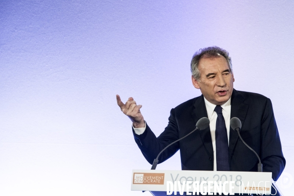 Voeux de François Bayrou, président du Modem