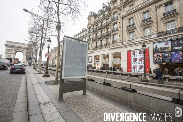 Panneaux decaux sans publicite a paris