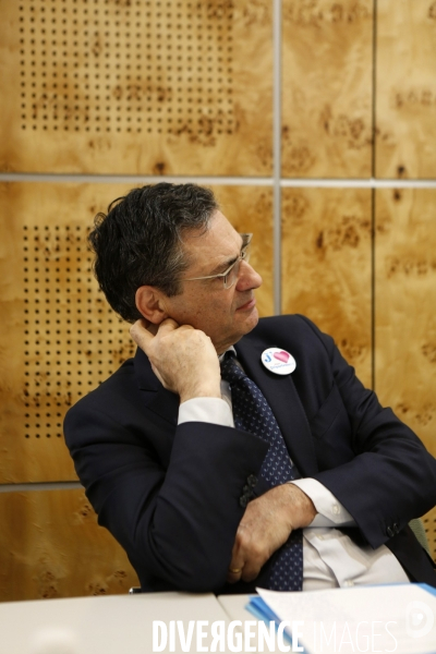 Conference de presse des presidents des conseils departementaux de petite et grande couronne d ILE de FRANCE contre le projet du GRAND PARIS.