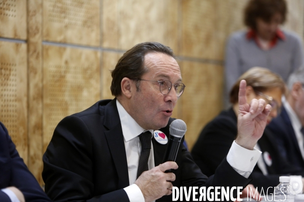 Conference de presse des presidents des conseils departementaux de petite et grande couronne d ILE de FRANCE contre le projet du GRAND PARIS.