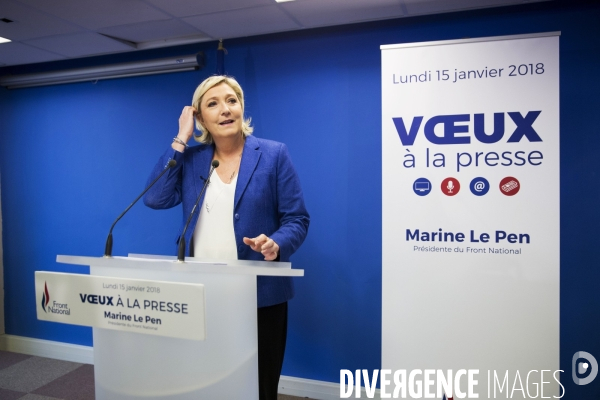 Voeux de Marine Le PEN à la presse