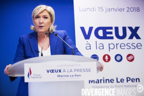 Voeux de Marine Le PEN à la presse
