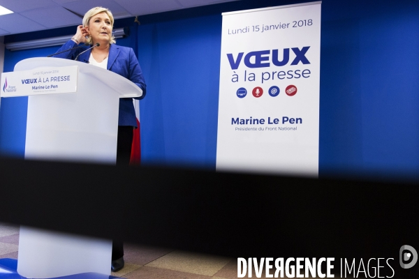 Voeux de Marine Le PEN à la presse