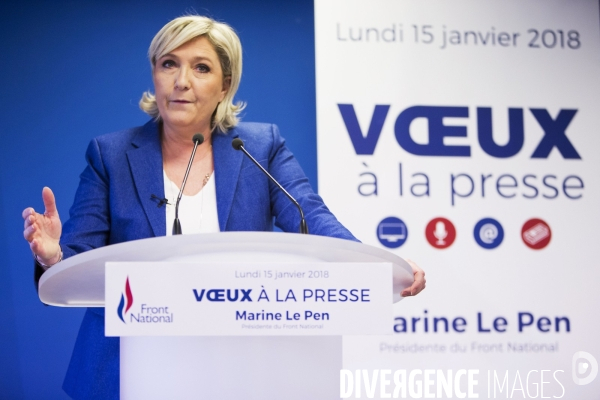 Voeux de Marine Le PEN à la presse