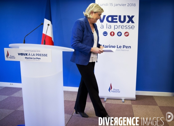 Voeux de Marine Le PEN à la presse