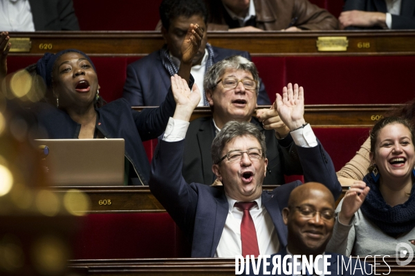 Séance de questions au gouvernement à l Assemblée Nationale.